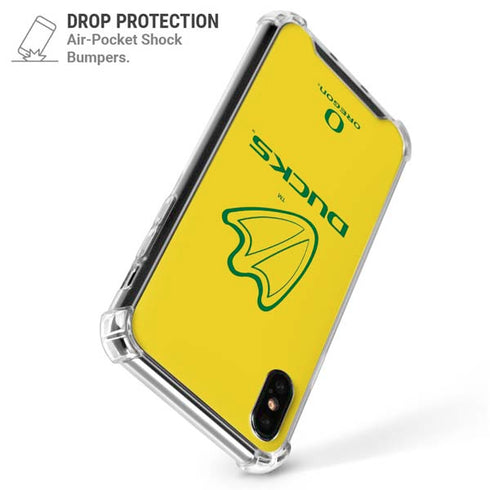University of Oregon Ducks Logo iPhone XS Max Clear Case